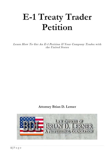 Rocket Immigration Petitions Immigration Visa E-1 Treaty Trader Petition